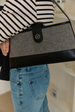 將圖片載入圖庫檢視器 DEPOUND 深灰色牛皮新月方形包 No