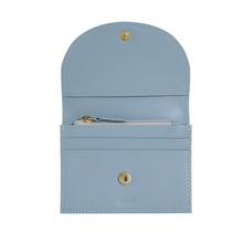 將圖片載入圖庫檢視器 D.LAB Nini 微笑真皮藍色卡夾零錢包