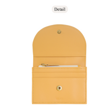 將圖片載入圖庫檢視器 D.LAB Nini 微笑真皮黃色卡夾零錢包