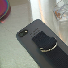 將圖片載入圖庫檢視器 SECOND UNIQUE NAME 文字塗鴉深海藍指套手機殼