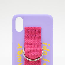 將圖片載入圖庫檢視器 SECOND UNIQUE NAME 文字塗鴉桃粉指套手機殼