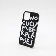 將圖片載入圖庫檢視器 SECOND UNIQUE NAME 不准吃黃瓜 NO CUCUMBER 黑色手機殼