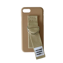 將圖片載入圖庫檢視器 SECOND UNIQUE NAME 卡其色指套手機殼