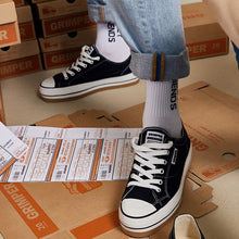 將圖片載入圖庫檢視器 GRIMPER Porcanevas 黑色厚底帆布鞋 (Billlie SIYOON同款)