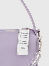 將圖片載入圖庫檢視器 NIEEH 環保皮革紫色長方手提包 (JESSICA同款)