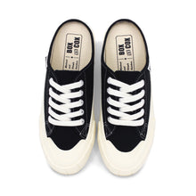 將圖片載入圖庫檢視器 BOX&COX 黑色厚底帆布穆勒鞋