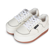 將圖片載入圖庫檢視器 POSE GANCH Mummum C.V 奶油色厚底麵包帆布鞋 (IVE 秋天同款)