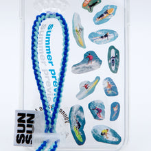 將圖片載入圖庫檢視器 SECOND UNIQUE NAME 夏日藍彈力指套手機殼