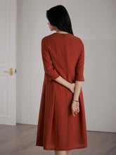 將圖片載入圖庫檢視器 DOLSILNAI 領口刺繡連身洋裝 (2色)