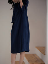 將圖片載入圖庫檢視器 DOLSILNAI 領口刺繡連身洋裝 (2色)