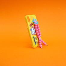 將圖片載入圖庫檢視器 SECOND UNIQUE NAME 串珠指套手機殼_草莓粉