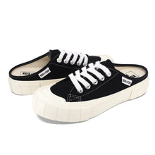 將圖片載入圖庫檢視器 BOX&COX 黑色厚底帆布穆勒鞋