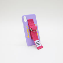 將圖片載入圖庫檢視器 SECOND UNIQUE NAME 文字塗鴉桃粉指套手機殼
