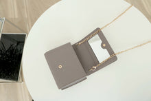 將圖片載入圖庫檢視器 D.LAB Teen Lip 鍊條迷你灰褐色方包