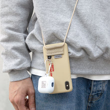 將圖片載入圖庫檢視器 SECOND UNIQUE NAME 卡其色吊環背帶手機殼