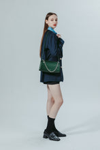 將圖片載入圖庫檢視器 MARHEN.J Calla Bag 綠色蘋果皮革三用包