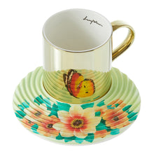 將圖片載入圖庫檢視器 LUYCHO On Flowers系列 鏡面倒影杯組_紅黃蝴蝶 (250ml)