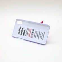 將圖片載入圖庫檢視器 SECOND UNIQUE NAME 文字塗鴉桃粉指套手機殼