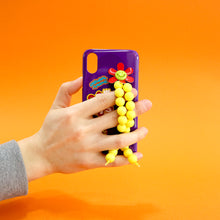 將圖片載入圖庫檢視器 SECOND UNIQUE NAME 串珠指套手機殼_活力黃