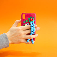 將圖片載入圖庫檢視器 SECOND UNIQUE NAME 串珠指套手機殼_夏日藍