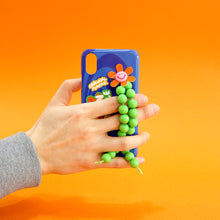 將圖片載入圖庫檢視器 SECOND UNIQUE NAME 串珠指套手機殼_哈密瓜綠