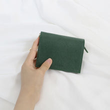 將圖片載入圖庫檢視器 D.LAB Minette 綠色牛皮小皮夾