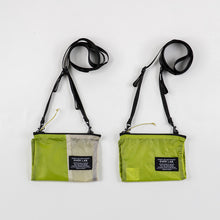 將圖片載入圖庫檢視器 OVER LAB Another High 螢光綠可折疊環保斜垮包