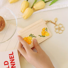 將圖片載入圖庫檢視器 D.LAB 生日花刺繡八月卡夾