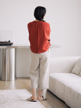 將圖片載入圖庫檢視器 DOLSILNAI 側邊修飾米白色七分褲