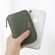 將圖片載入圖庫檢視器 D.LAB Viva 牛皮綠色皮夾