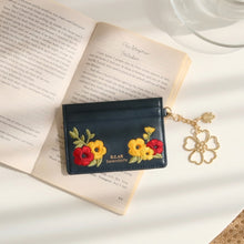 將圖片載入圖庫檢視器 D.LAB 生日花刺繡九月卡夾