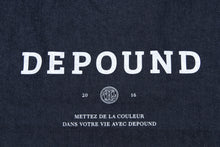 將圖片載入圖庫檢視器 DEPOUND Logo 丹寧藍長方形帆布包