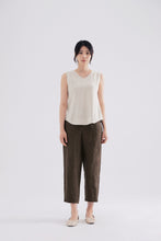 將圖片載入圖庫檢視器 DOLSILNAI V領無袖上衣 (4色)