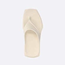 將圖片載入圖庫檢視器 MULEBOY Square X 奶油白夾腳拖鞋