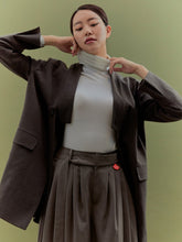 將圖片載入圖庫檢視器 CCOMAQUE BY DOLSILNAI 棕色休閒夾克