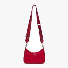 將圖片載入圖庫檢視器 STRETCH ANGELS 紅色尼龍兩用新月包