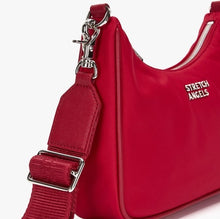 將圖片載入圖庫檢視器 STRETCH ANGELS 紅色尼龍兩用新月包