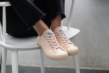 將圖片載入圖庫檢視器 BAKE-SOLE Sable 玫瑰粉帆布鞋