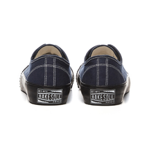 將圖片載入圖庫檢視器 BAKE-SOLE Yeast 深藍x黑底帆布鞋