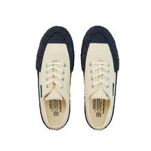 將圖片載入圖庫檢視器 BAKE-SOLE Crust 原色x深藍鞋底帆布鞋