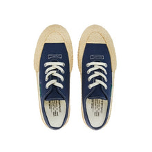 將圖片載入圖庫檢視器 BAKE-SOLE Crust 深藍x米鞋底帆布鞋