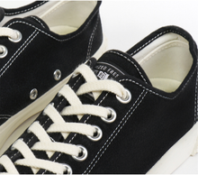 將圖片載入圖庫檢視器 BAKE-SOLE Sable 經典黑白色帆布鞋