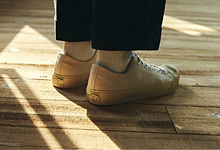 將圖片載入圖庫檢視器 BAKE-SOLE Yeast 米色帆布鞋