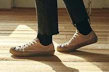 將圖片載入圖庫檢視器 BAKE-SOLE Yeast 咖啡色帆布鞋