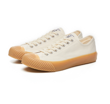 將圖片載入圖庫檢視器 BAKE-SOLE Yeast 米白x黃底帆布鞋