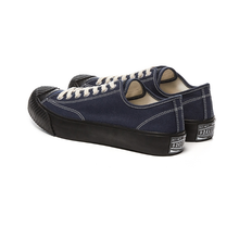 將圖片載入圖庫檢視器 BAKE-SOLE Yeast 深藍x黑底帆布鞋