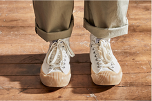將圖片載入圖庫檢視器 BAKE-SOLE Yeast 米白x黃底帆布鞋
