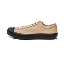 將圖片載入圖庫檢視器 BAKE-SOLE Yeast 米色x黑底帆布鞋