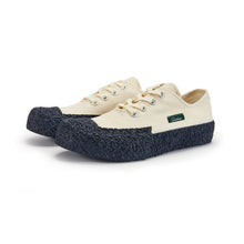 將圖片載入圖庫檢視器 BAKE-SOLE Crust 原色x深藍鞋底帆布鞋