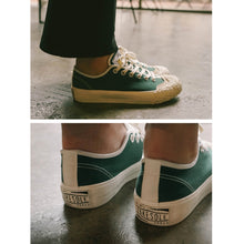 將圖片載入圖庫檢視器 BAKE-SOLE Scone 綠色帆布鞋